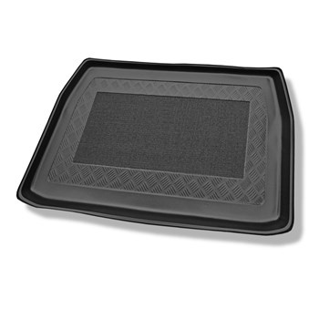 Tapis de coffre adapté pour Mitsubishi Grandis Monospace (2004-2011) - bac de coffre - protection de coffre voiture - 7 places; 3e rangée soulevée (pour l'espace derriere la 3e rangée de sieges)