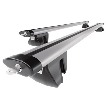 Barres de toit en aluminium adapté pour Chevrolet Cruze Break (2012-2015) - Porte-Bagages de Voiture argent - rails