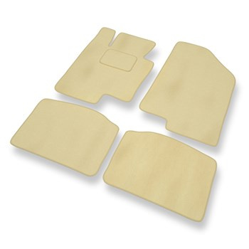 Tapis de Sol Velours adapté pour Kia Optima III Break, Berline (2011-2014) - Premium tapis de voiture - beige