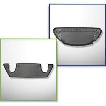 Kit tapis de coffre et tapis de voiture TPE pour: Tesla Model X SUV (10.2016-12.2020)