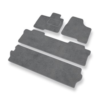 Tapis de Sol Velours adapté pour Toyota Sienna II (2004-2010) - Premium tapis de voiture - gris