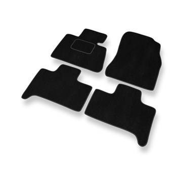 Tapis de Sol Velours adapté pour BMW X5 I E53 (1999-2006) - Premium tapis de voiture - noir