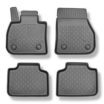 Tapis de sol en TPE adapté pour BMW X1 U11 SUV (10.2022-....) - pas pour la version électrique et hybride - tapis de voiture - noir