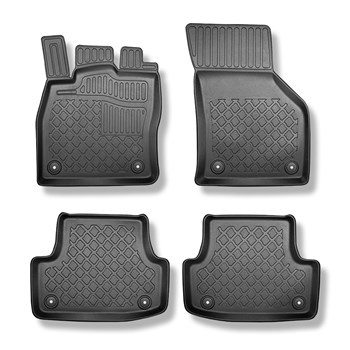 Tapis de sol en TPE adapté pour Audi A3 8V Berline (09.2013-03.2020) - tapis de voiture - noir