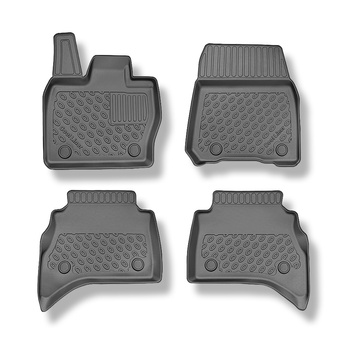 Tapis de sol en TPE adapté pour Land Rover Range Rover V (460) SWB SUV (11.2021-....) - tapis de voiture - noir