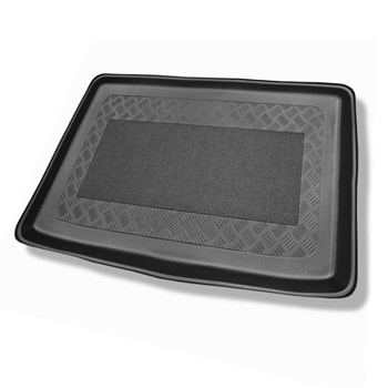 Tapis de coffre adapté pour Ford B-MAX Monospace (09.2012-11.2017) - bac de coffre - protection de coffre voiture - coffre inférieur (plancher double amovible en position basse ou retiré du coffre)