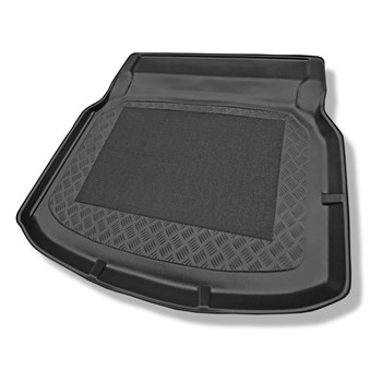 Tapis de coffre adapté pour Mercedes-Benz Classe C W204 Berline (04.2007-02.2014) - bac de coffre - protection de coffre voiture - sièges arrière rabattables ; sans cavité gauche