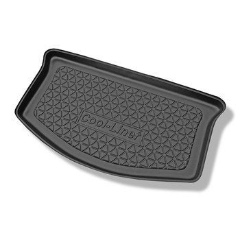 Tapis de coffre adapté pour Opel Agila B Hayon (01.2008-11.2014) - bac de coffre - protection de coffre voiture - coffre inférieur