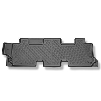 Tapis de sol en TPE adapté pour Volkswagen Caravelle T5, T6, T6.1 Van (2003-2024) - 3ème rangée - tapis de voiture - noir