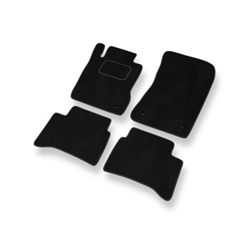 Tapis de Sol Velours adapté pour Mercedes-Benz Classe E W211 (2002-2009) - Premium tapis de voiture - noir