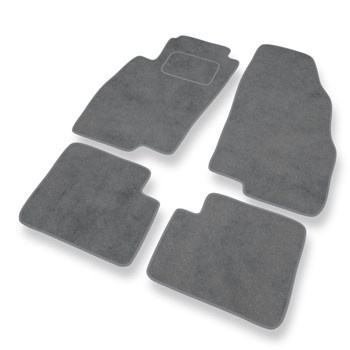 Tapis de Sol Velours adapté pour Fiat Grande Punto (2005-2012) - Premium tapis de voiture - gris