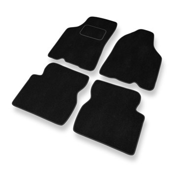 Tapis de Sol Velours adapté pour Kia Shuma II (2001-2005) - Premium tapis de voiture - noir