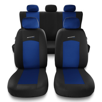 Housses de siège adaptées pour Peugeot 207 (2006-2013) - housse siege voiture universelles - couverture siege - S-BL