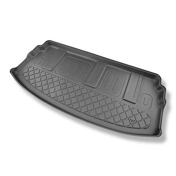 Tapis de coffre adapté pour Maxus Mifa 9 Monospace (06.2022-....) - bac de coffre - protection de coffre voiture - 7 places; derriere 3e rangée de sieges; troisième rangée décalée vers l'avant (longueur du tapis 62 cm)