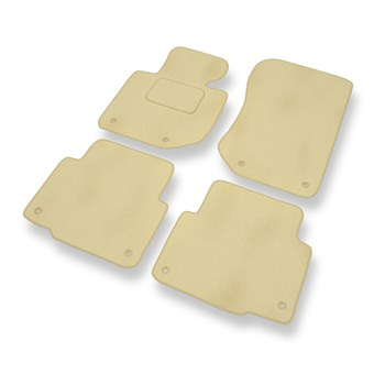 Tapis de Sol Velours adapté pour BMW 3 M3 II E36 (1992-1999) - Premium tapis de voiture - beige