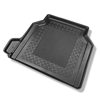 Tapis de coffre adapté pour Alfa Romeo Giulia 952 Berline (06.2016-....) - bac de coffre - protection de coffre voiture - cavité gauche amovible dans les modèles avec rangement