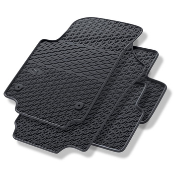 Tapis de sol en caoutchouc adapté pour Volkswagen up! (2011-....) - tapis de voiture - noir