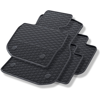 Tapis de sol en caoutchouc adapté pour BMW X3 G01 SUV (2017-2024) - tapis de voiture - noir - 4 pcs.