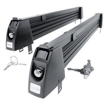 Porte-skis sur toit de voiture - Ski rack M-7703 - noir - pour 3 paires de skis ou 2 snowboards