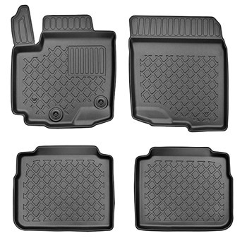 Tapis de sol en TPE adapté pour Suzuki S-Cross SUV (11.2021-....) - tapis de voiture - noir