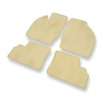 Tapis de Sol Velours adapté pour Opel Agila A Hayon (2000-2007) - Premium tapis de voiture - beige