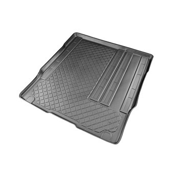 Tapis de coffre adapté pour Fiat Scudo III Van (12.2021-....) - bac de coffre - protection de coffre voiture - version pour le transport de passagers (break / tour); derriere 2e rangée de sieges; sièges sur rails; longueur 1340 mm; aussi pour la version é