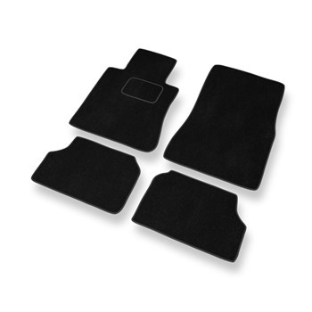 Tapis de Sol Velours adapté pour Mercedes-Benz CL W140 (version courte) (1992-2000) - Premium tapis de voiture - noir