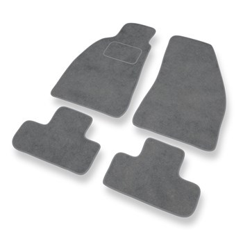 Tapis de Sol Velours adapté pour Alfa Romeo GTV (1995-2006) - Premium tapis de voiture - gris