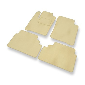 Tapis de Sol Velours adapté pour Renault Scenic I Monospace (1996-2003) - Premium tapis de voiture - beige