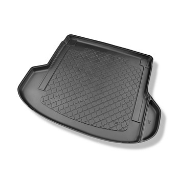 Tapis de coffre adapté pour Kia ProCeed Shooting Brake (12.2018-....) - bac de coffre - protection de coffre voiture - également pour les modeles avec rails de fixation; cavité droite amovible pour les modeles avec haut-parleurs (cavité plus étroite)