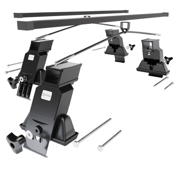 Barres de toit en acier adapté pour Seat Leon mk I Hayon (1999-2005) - Porte-Bagages de Voiture noir - toit normal