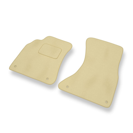 Tapis de Sol Velours adapté pour Audi A4 IV B8 (2008-2015) - Premium tapis de voiture - beige