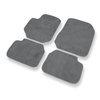 Tapis de Sol Velours adapté pour Fiat Croma II (2005-2011) - Premium tapis de voiture - gris