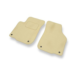 Tapis de Sol Velours adapté pour SEAT Leon I Hayon (1998-2006) - Premium tapis de voiture - beige