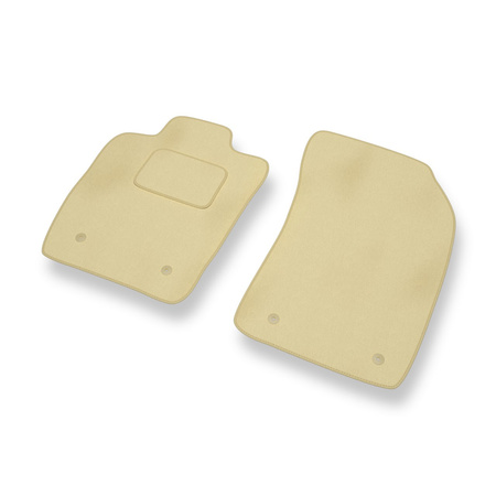 Tapis de Sol Velours adapté pour Audi A1 I 8X (2010-2018) - Premium tapis de voiture - beige