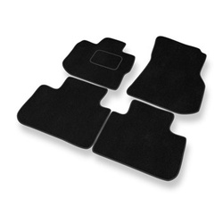 Tapis de Sol Velours adapté pour BMW X3 SAV (2018-2024) - Premium tapis de voiture - noir