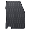 Tapis de sol en caoutchouc adapté pour Nissan Qashqai II (2014-2021) - tapis de voiture - noir