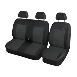 Housses de siège sur mesure adaptées pour Citroen Berlingo III Van (2018-....) seulement les sièges avant - 3x1 - housse siege voiture - couverture siege - E1