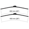 Balais d'essuie-glace de pare-brise adaptés pour Renault Master III Van (02.2010-2024) - essuie-glace pour lunette avant - kit essuie glaces - balais plat