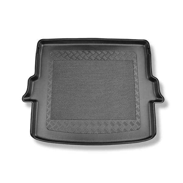 Tapis de coffre adapté pour DS 7 Crossback E-Tense Plug-in Hybrid SUV (02.2018-2022) - bac de coffre - protection de coffre voiture - coffre supérieur; plancher amovible en la position la plus haute