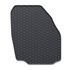 Tapis de sol en caoutchouc adapté pour Ford S-Max I Monospace (2006-2015) - tapis de voiture - noir - 3 pcs.