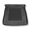 Tapis de coffre adapté pour Volkswagen Sharan II Van (09.2010-....) - bac de coffre - protection de coffre voiture - 7 places; 3me rangée abaissée