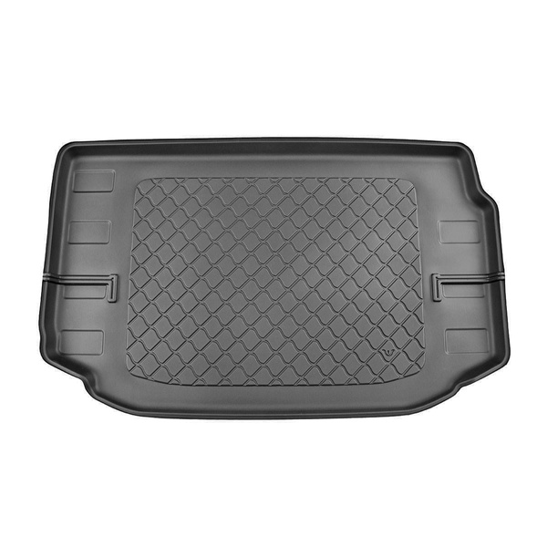 Tapis de coffre adapté pour Suzuki Jimny II GJ SUV (10.2018-2020) - bac de coffre - protection de coffre voiture - derriere 1re rangée de sieges; 2e rangée de sièges abaissée