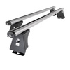 Barres de toit en aluminium adapté pour Citroen Jumper II Van (2006-2014) - Porte-Bagages de Voiture argent - points de montage - (suivant le modèle de voiture ils peuvent se situer à différents endroits)