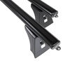 Barres de toit en aluminium adapté pour Opel Combo Tour Van (2002-2011) - Porte-Bagages de Voiture noir - points de montage - (suivant le modèle de voiture ils peuvent se situer à différents endroits)