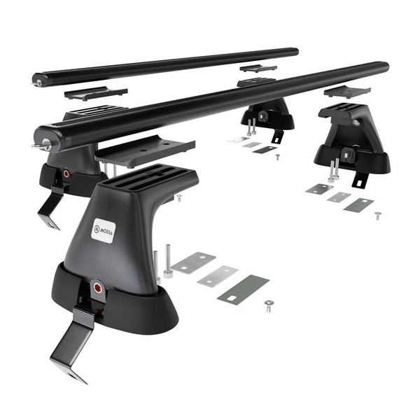 Barres de toit en aluminium adapté pour Ford Focus C-Max Hayon (2011-2019) - Porte-Bagages de Voiture noir - toit normal