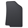 Tapis de sol en caoutchouc adapté pour Kia Rio III Hayon, Berline (2011-2016) - tapis de voiture - noir - 4 pcs.