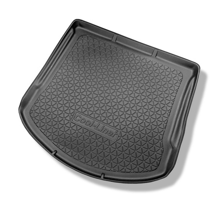 Tapis de coffre adapté pour Ford Mondeo IV Break (09.2007-12.2014) - bac de coffre - protection de coffre voiture - avec roue de secours à usage temporaire ou kit de réparation