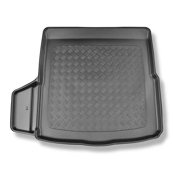 Tapis de coffre adapté pour Volkswagen Arteon Fastback, Shooting Brake (06.2017-....) - bac de coffre - protection de coffre voiture - avec kit de réparation, sans roue de secours; cavité gauche amovible