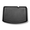 Tapis de coffre adapté pour Toyota Yaris III Hayon (09.2011-08.2020) - bac de coffre - protection de coffre voiture - coffre inférieur